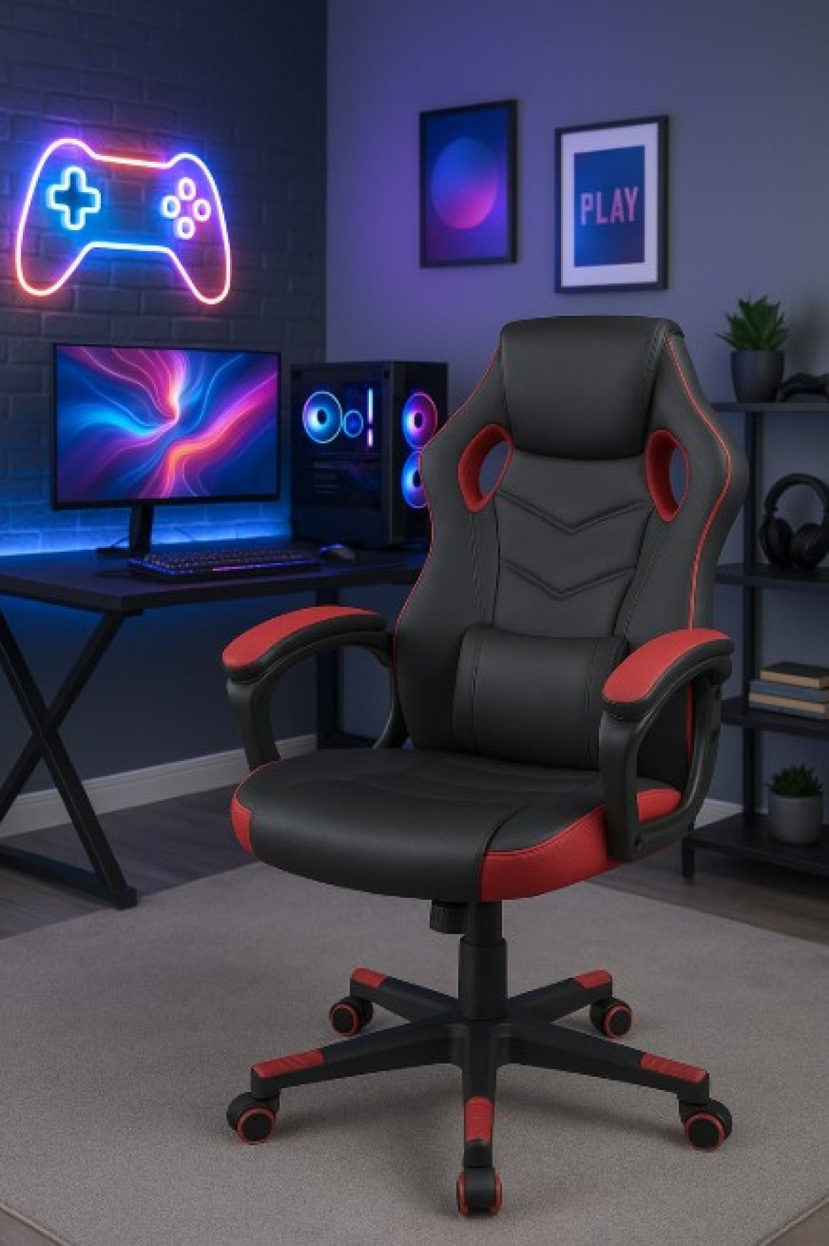 GAMING CHAIR - BLACK/RED 3503