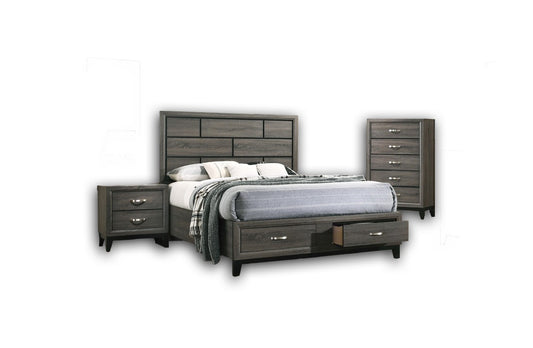 QUEEN 6-PIECE BEDROOM SET - GREY 05
