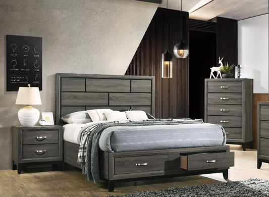 QUEEN 6-PIECE BEDROOM SET - GREY 05